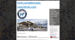 Desktop Screenshot of cavedescreux-courchevel.com