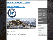 Tablet Screenshot of cavedescreux-courchevel.com